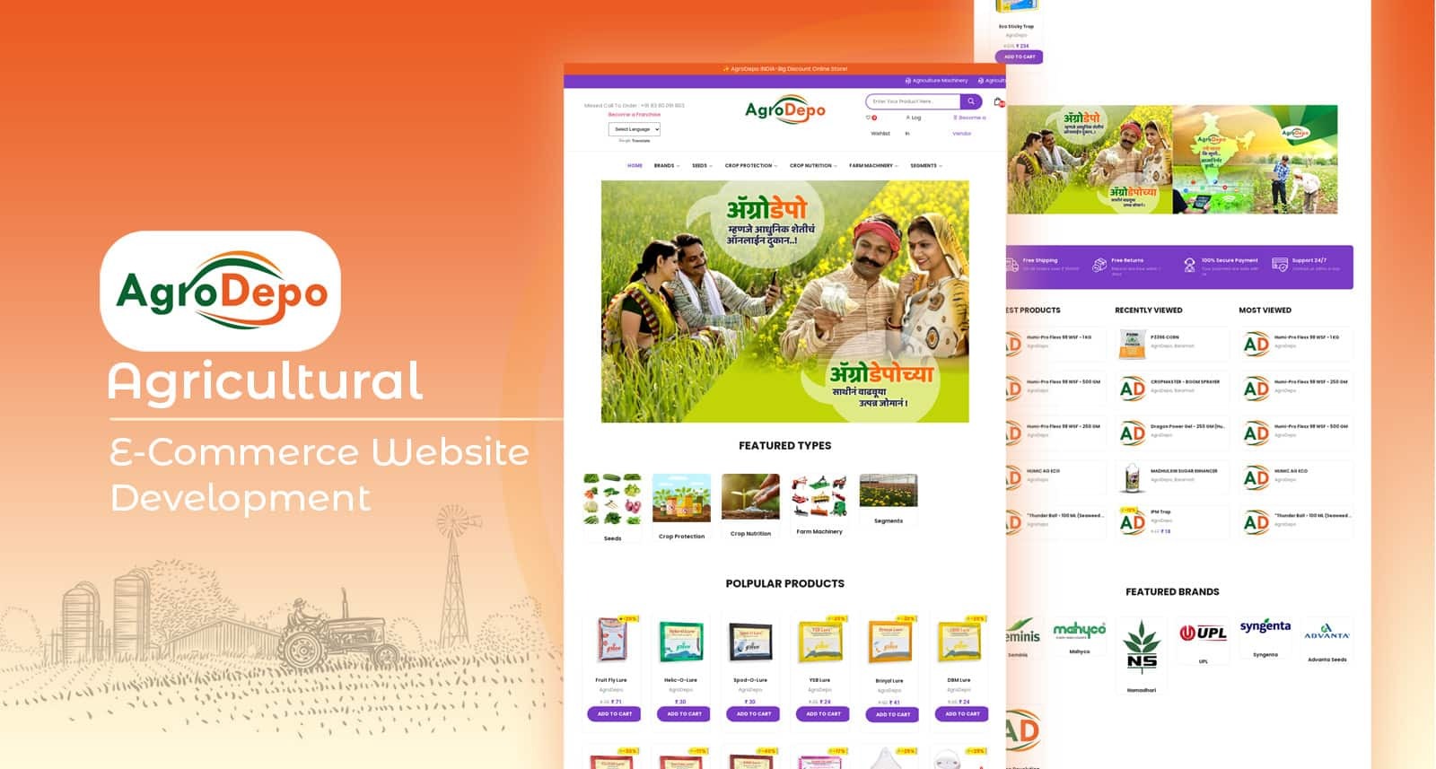 Agrodepo: Agricultural E-commerce Website Development